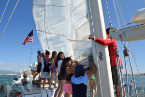 One of the goals of Educational Tall Ship is to get kids excited about protecting the ocean. Photo courtesy of Educational Tall Ship.