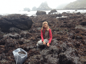 Heidi Herrmann, co-owner of Strong Arm Farm, is a commerical seaweed harvester.