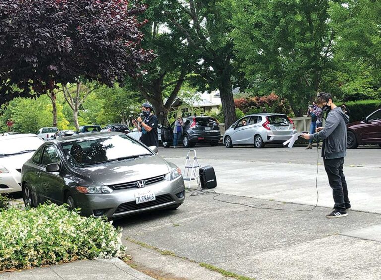 Cars honk in front of supervisors’ homes