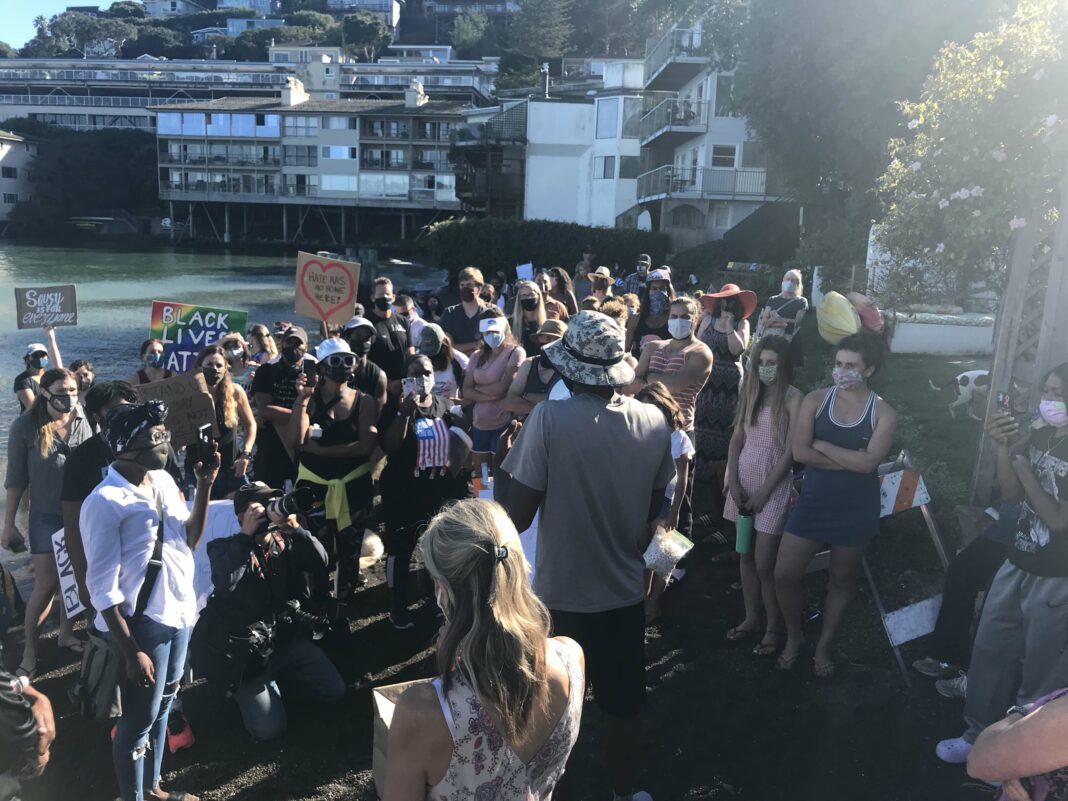 Swede's Beach protest Oct. 18, 2020