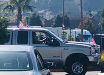 Donald Trump Truck Marin City California