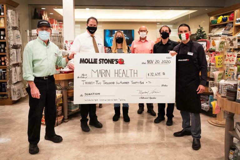 Mollie Stone’s Makes Contribution to Marin Health Hospital