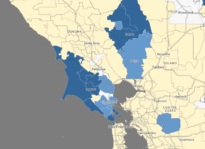 School Reopenings More Common in Rural Areas and in Private Schools California schools map