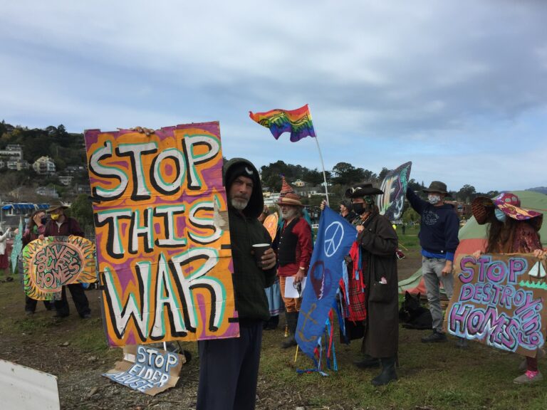 Sausalito Threatens to Move Downtown Homeless Encampment