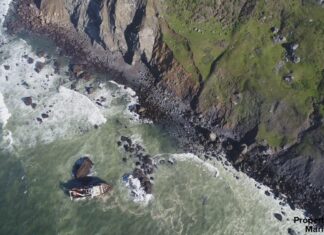 Response to Boat Grounded Near Dillon Beach Shifts to Long-term Monitoring Dillon Beach grounded Marin County