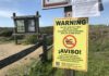 Point Reyes Fecal Bacteria Warning Sign 01