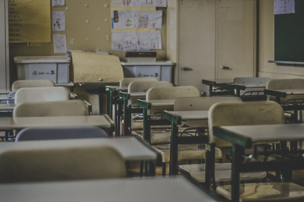 School desks Unsplash