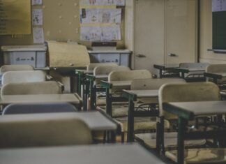 School desks Unsplash