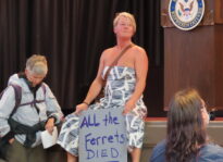 Breaking: Huffman Town Hall Disrupted by Angry Anti-Vaxxers