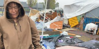 Sausalito Homeless Union camp October 2021