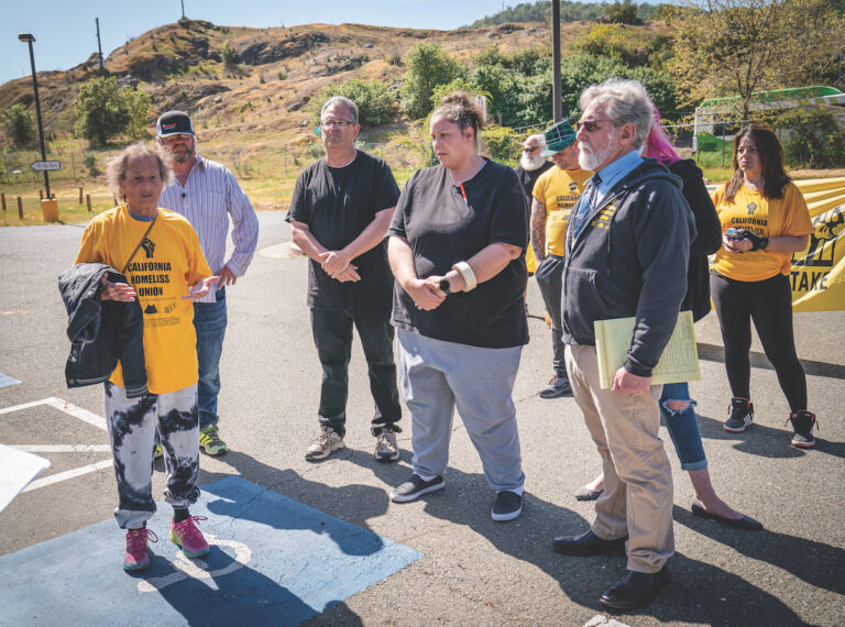 Novato Homeless Union Chapter Protests Homeward Bound’s Policies