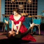 Photo by Robin Jackson FLOORED Hunter Candrian-Velez as ‘Marya’ floors Michel B. Harris as ‘Hlestekov.’