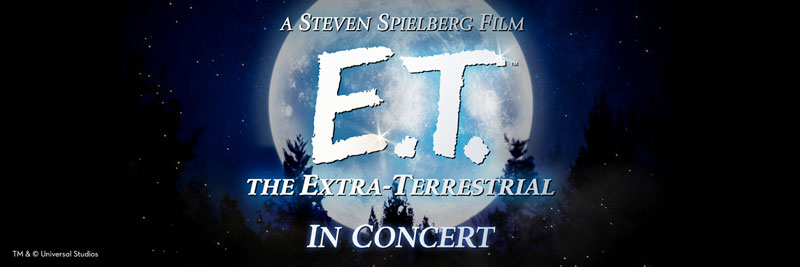 e.t. the extraterrestrial in concert, green music center summer