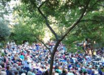 All Together Now – San Anselmo’s ‘Beatles in the Park’ returns Is this nostalgia-fest merely part of the cultural hangover that’s frequently delivered upon Marin County by its graying Boomers? Or is it something else entirely? Photo courtesy of SAAC GET BACK The scene from a previous performance of ‘Beatles in the Park.’ Photo courtesy of Library of Congress WHEN I’M 1964 The Beatles arrive in NYC, circa 1964.