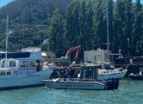 Fighting flares up again between local officials and mariners living on Richardson Bay