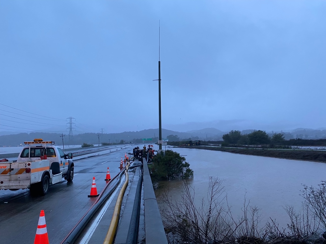 CalTrans - Highway 37 flooding