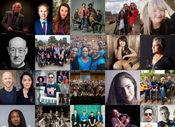 Collage of Mendocino Music Festival performers