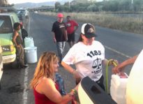 Water deliver to homeless encampment