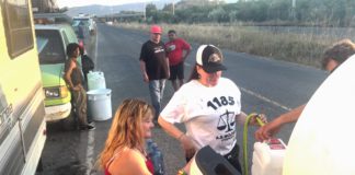 Water deliver to homeless encampment