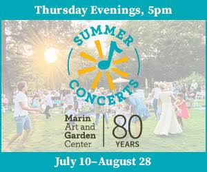 marin art and garden center, summer concerts