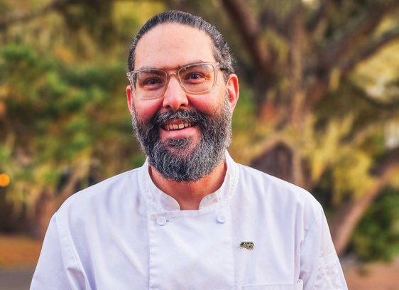 Chef Les Goodman from Mable's, a new restaurant in Marshall, California