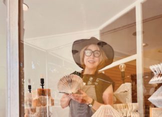 Into the Fold: Bookagami Transforms Pages into Sculpture San Rafael artist Adrienne Biggs coined the term Bookagami for her sculptures made from books.