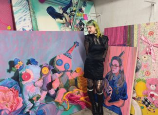 Ash Gregorio is a painter, as well as a tattoo artist.