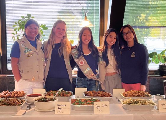 Novato Girl Scouts compare authentic Chinese cuisine with Americanized versions.