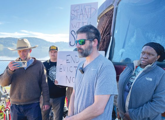 Marin County evicted a man living in a bus on Binford Road in Novato and seized the vehicle he called home.