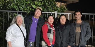 About 15 tenants and their supporters gathered last week to celebrate a new affordable housing program at The Meridian, a Canal Street apartment complex on the San Rafael Creek.