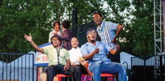 Transcendence Theatre Company opens their 2026 Broadway Under the Stars series with a high-energy production of ain’t too proud: The Life and Times of The Temptations. 
