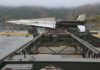 A restored Nike Hercules missile displayed outdoors at the SF-88 missile site in the Marin Headlands.