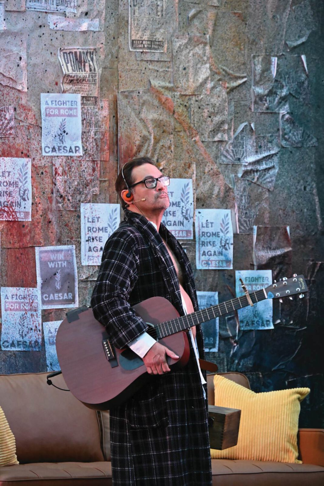 Johnny Moreno as Caesar in Marin Shakespeare Company’s Julius Caesar